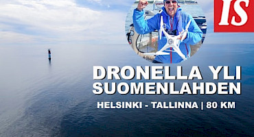 Dronella yli Suomenlahden -video julkaistu