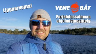 Vene 25 Båt - Purjehdussataman ohjelmaesittely. Vinkit ja taustatiedot. LIPPUARVONTA!